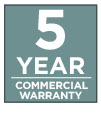 commercial warranty 5y