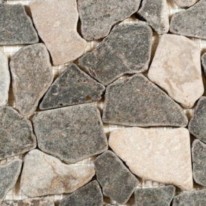 Mosaic Pebble Mini Opus Marble Grey Tile Sample