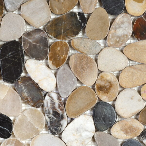 Mosaic Pebble Mix Polished Tile Sample