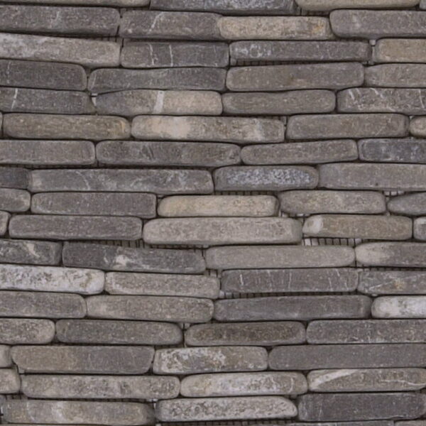 Mosaic Stone Grey Stacked Marble Tile Sample