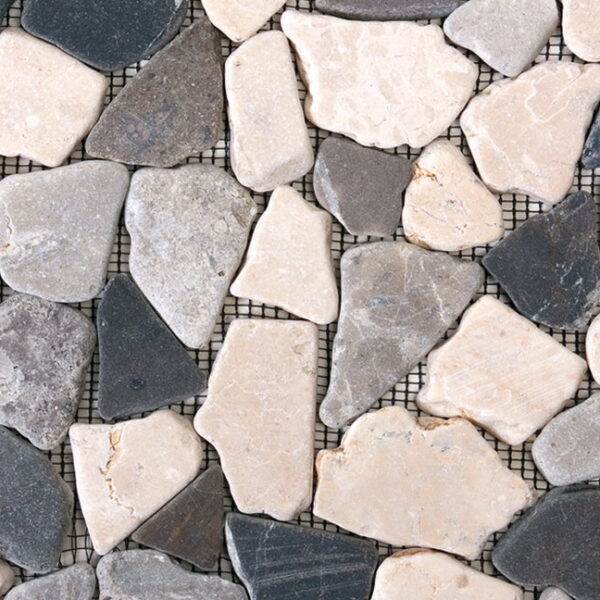 Mosaic Stone White Grey Black Opus Tile Sample