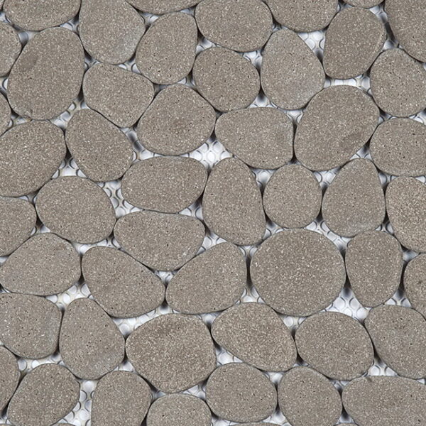 Mosaic Pebble Grey Reconstituted Pebble Tile Sample